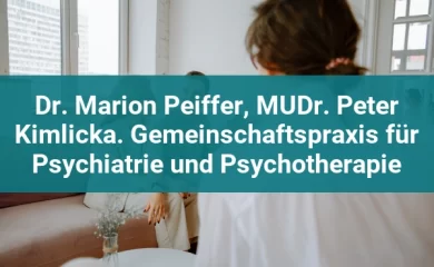 Psychosomatischen Kliniken in Kulmbach 1 Dr. Marion Peiffer, MUDr. Peter Kimlicka. Gemeinschaftspraxis für Psychiatrie und Psychotherapie